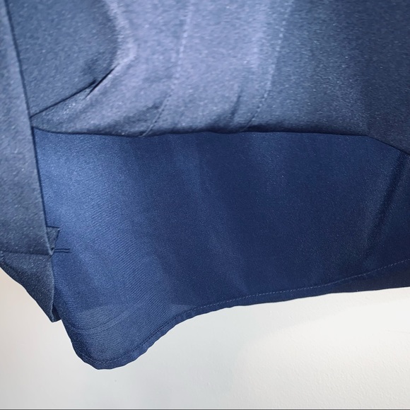 Skies are Blue Navy Grommet Lace Up Front Dress Size Large - Picture 6 of 9